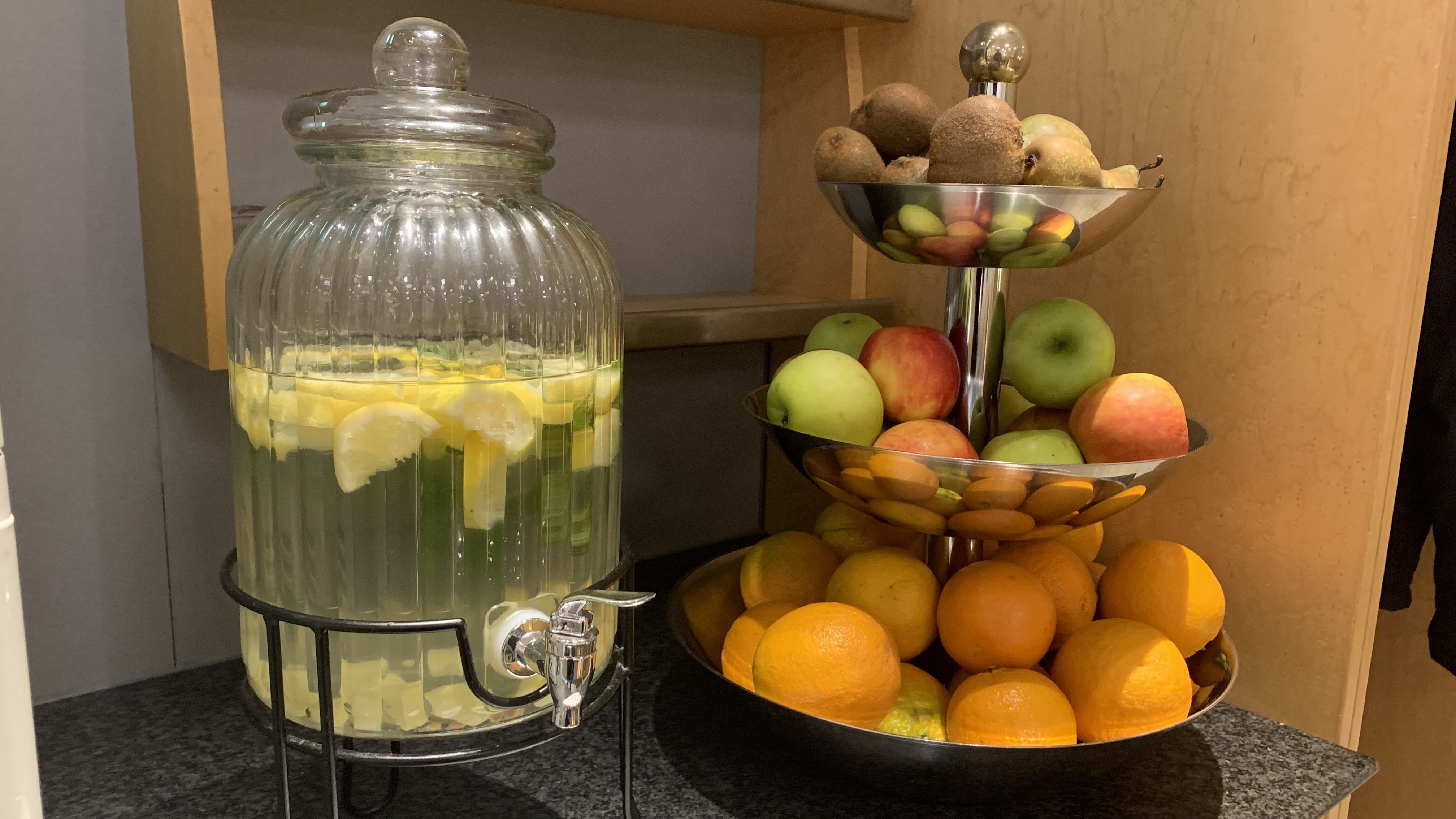 Water and non-alcoholic drinks