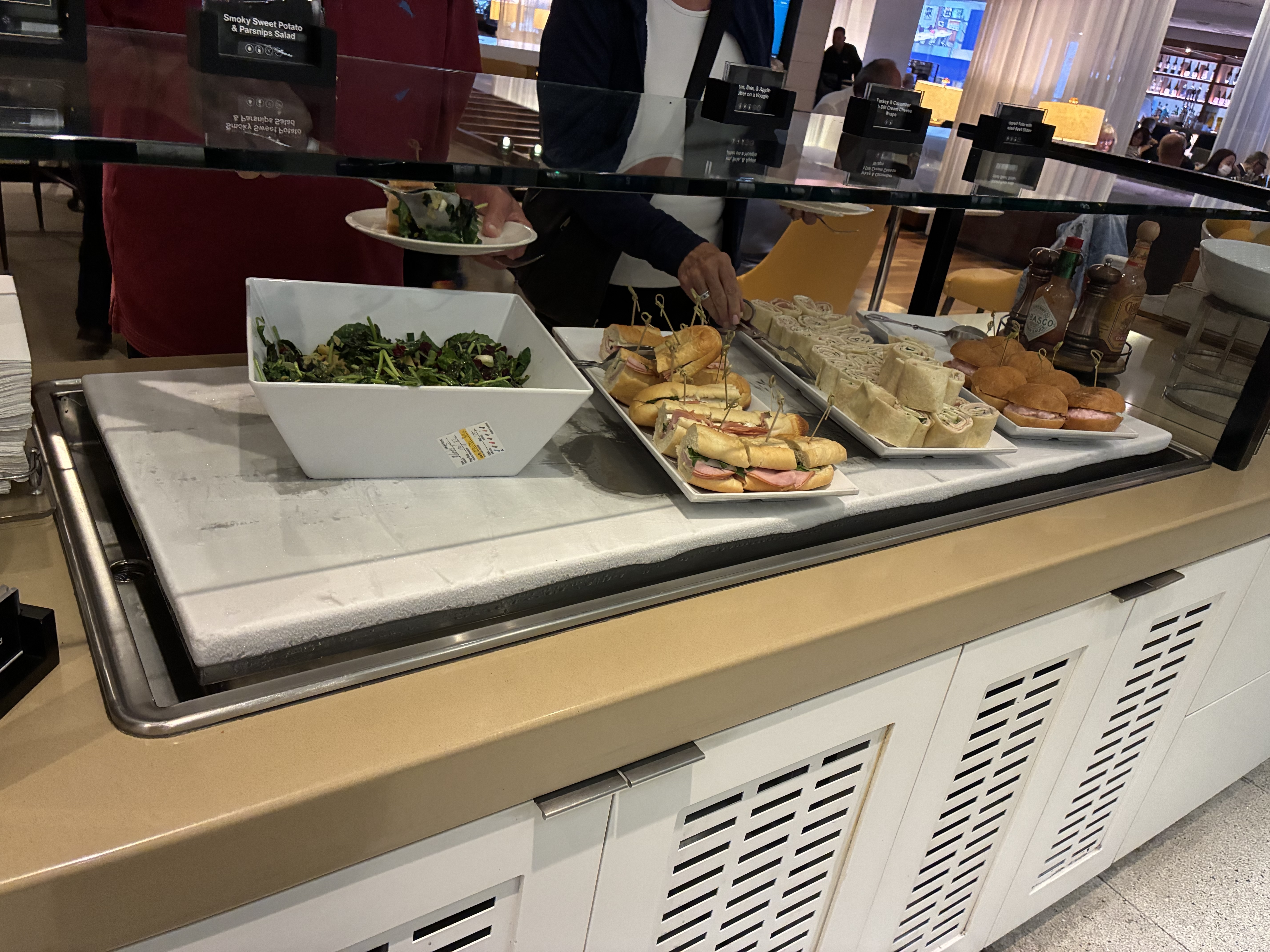 Premium food and snack selection