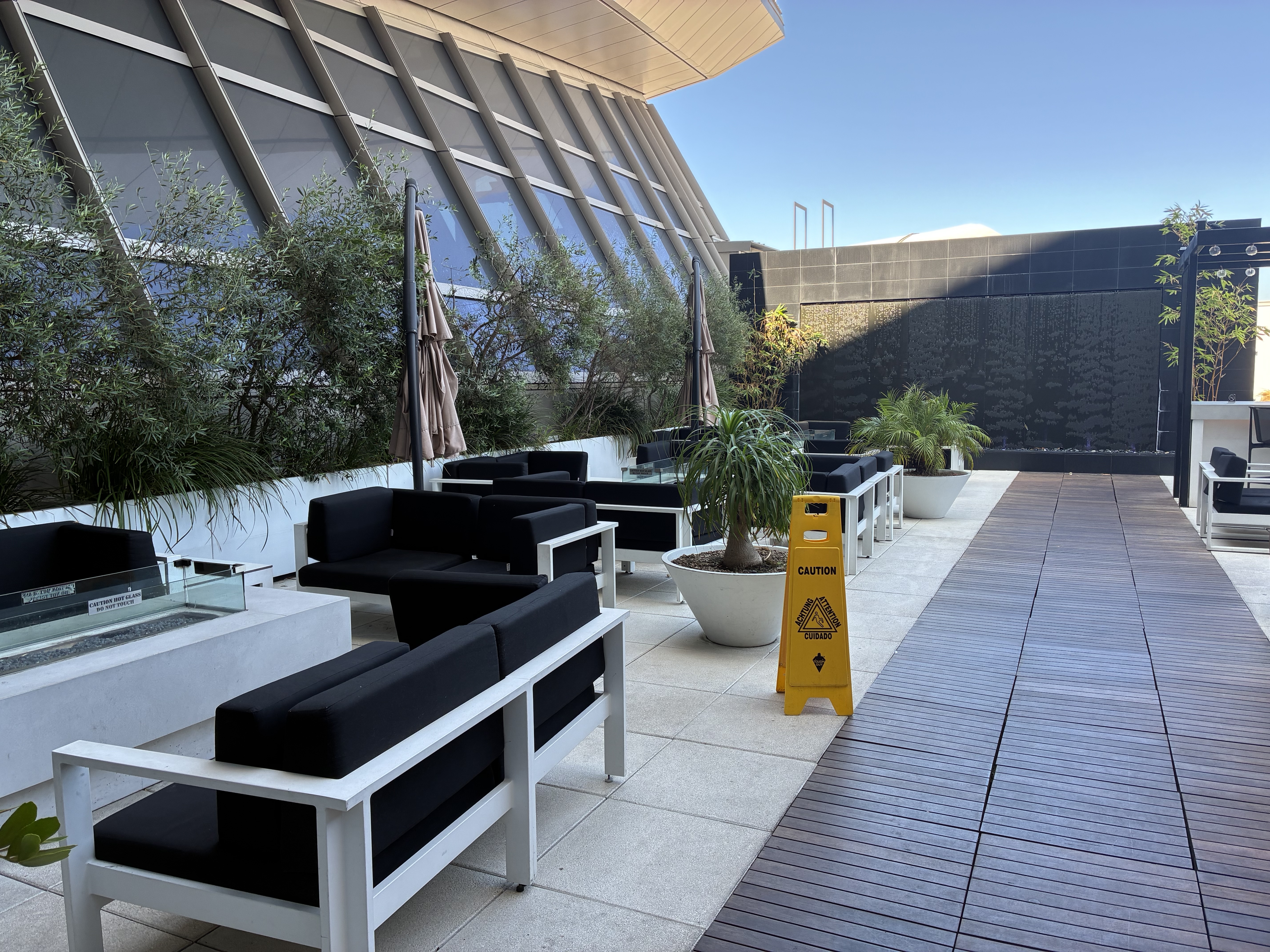 Premium outdoor seating area