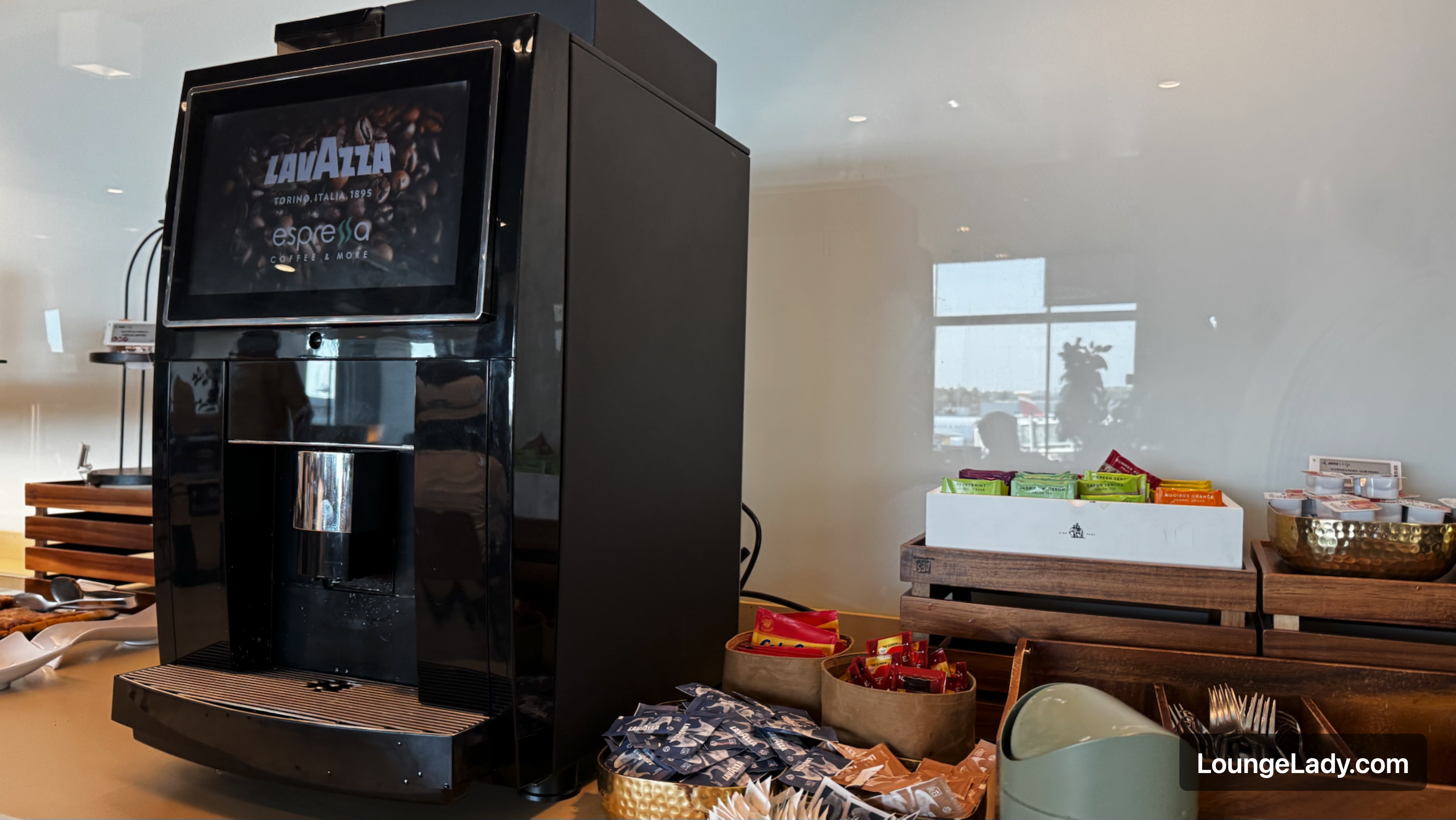 Coffee and snacks in the main area